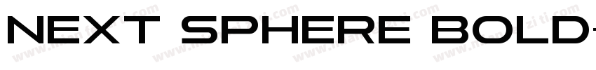 Next Sphere Bold字体转换